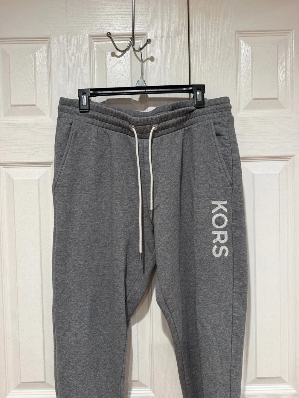 Michael Kors Charcoal KORS Logo Drawstring Joggers - Picture 2 of 5